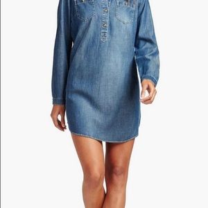 Popover Chambray Dress Lucky Brand size small